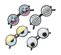 4 Pieces Funny Glasses Funny Glasses for Adults, Shaking Googly Eyes Glasses, Silly Glasses for Adults and Kids Party Decorations Accessories for Various Parties Such as Children's Day Birthdays Etc.