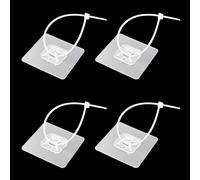 4 Pieces Furniture Straps, No Drill Self-Adhesive Furniture Wall Straps, Baby Proofing Anti Tip Furniture Anchors Kit for Baby Proofing & Pet Protecting (6 * 6cm)