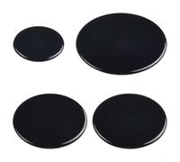 4 Pieces Gas Burner for Cooker Hob 55mm, 75mm, 100mm Sizes, Thickened Material for Enhanced Cooking Performance (Flat)