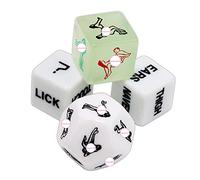4 Pieces Glow in The Dark Sex dice, Love Sexy dice Sets & Games. Set of 4 Sex dice, Fun Party dice. dice Sex Toy, Heatop for Quality Sex Games, Sex Toys, Vibrators, Dildos and Vibrators