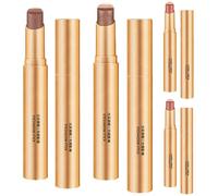 4 Pieces Gradient Three-Color Eyeshadow Stick, 3 Colors Glitter Eye-Shadow Stick, Gradient Glitter Eyeshadow Stick, Budge-Proof and Waterproof Shimmer Eyeshadow Pen for Women