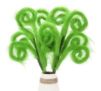 4 Pieces Green Furry Christmas Picks 17" Furry Spiral Curly Sprays Elf Ornaments Stems for Christmas Tree Topper Filler Branches Home Office Holiday Party Decorations Gifts (Green)