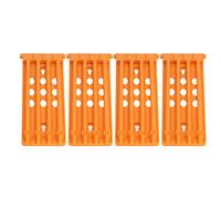 4 Pieces Green Plastic Wall Mount Bird Leg Band Holder Four Column Large Capacity Storage Rack Pigeon Parrot Foot Ring Display Stand For Bird Breeding Management (Yellow)
