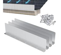 4 Pieces Gutter Valley Splash Guards, Rainwater Diverter Gutt-er Splash Plate, Roofing G-Utter Gu-, Rain Gut-TER Valley Roofing Gutter Guards, for House Shingle Roofs Corner
