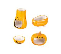 4 Pieces Hamster Ceramic Water Dish Cute Hamster House for Squirrels Gerbils
