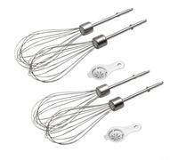 4 Pieces Hand Mixer Beater Attachments Set for Kenwood HMP30 Stainless Steel Accessories for Handheld Mixer Egg Cream Butter Kitchen(A)