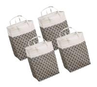 4 Pieces Heavy Duty 75L Laundry Hampers Foldable Construction Perfect for Garments Belongings and Domestic Arrangement Extra Large Washing Basket