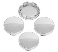 4 Pieces Hub Centre Caps，60mm Universal Wheel Hub Caps, Hub Centre Caps Replacement Compatible With Various Models (Silver)
