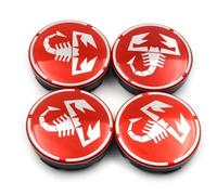 4 Pieces Hub Centre Caps for Abarth 56mm, Stable Car Hub Cap Replacement Parts,wheel center hub cap,waterproof,anti-rust,car parts wheels,rim caps