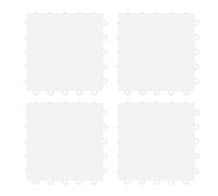 4 Pieces Ice Hockey Training Mats PETG Hockey Practice Pads 25cm x 25cm Indoor Outdoor Hockey Floor Mats