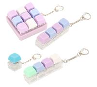 4 Pieces Keyboard Fidget Toy, Keyboard Clicker Fidget, Suitable for Students, Office Workers and Programmers to Relieve Stress and Kill Time