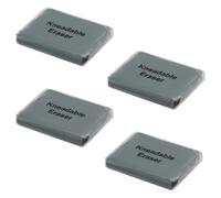 4 Pieces Kneaded Art Eraser, Grey Soft Durable Sketch Putty Rubber Set for Artists, 3.6x3.6x0.6cm