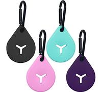 4 Pieces Leash Waste Carrier Holder, Dog Poop Bag Holder with 4pcs hook, Waste Bag Carrier Holder for Leash Bicycle, Doggy Leash Bag Carrier(5.5x4.5cm)