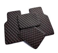 4 Pieces Leather Car Floor Mats for Mercedes Benz A-Class A180 A180d A200 RHD, All-Weather Waterproof Non-Slip Mats Carpet Protection Automotive, Interior Accessories,C/Black-red