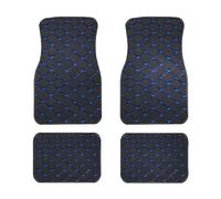 4 Pieces Leather Car Floor Mats for Mercedes Benz A-Class A180 A180d A200 RHD, All-Weather Waterproof Non-Slip Mats Carpet Protection Automotive, Interior Accessories,D/Black-blue