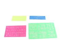 4 Pieces Letter Number Stencils Plastic Material Capital Lowercase Lettering Template for Learning Painting Scrapbooking Craft Projects Kids Art Education