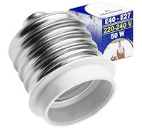 4 Pieces Light Bulb Adapter E40 to E27 Bulb Max 50W 220-240V 50-60Hz