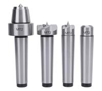 4 Pieces Live Center Wood Lathe Drive Spur Cup, Wood Lathe Drive Spur Cup Set, MT2 Lathe Live and Drive Center Set with Wooden Box