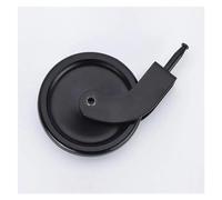 4 pieces/lot 3-inch universal pulley with brake/pure black PP material/round rod universal pulley for furniture cabinet(Universal wheel)