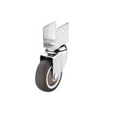 4 pieces/lot Silent 2-inch U-shaped plywood soft rubber furniture swivel caster pulley accessories roller(16mm-A)