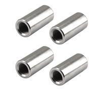 (4 Pieces) M16 24x30mm Round Connector Nuts 304 Stainless Steel Sleeve Nuts Long Rod Coupling Nut