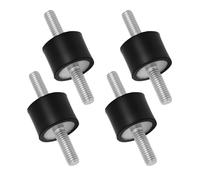 4 Pieces M6 x 18 Rubber Buffers, Vibration Damper with Screws, Silent Block Rubber Bearing, Rubber Vibration Damper for Water Pumps, Air Compressors and Engines (20 x 15 M6 x 18)