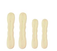 4 Pieces Magic Hair Bun Maker Sponge Hair Foam Twister Easy Perfect Bun Tool (2 Small, 2 Large) (Blonde)