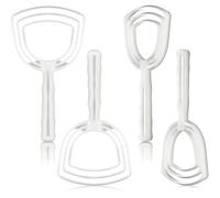 4 Pieces Meat Scraper Bone Dust Scraper Bone Scraper White Poly Scraper Bone Dust Remover Square Bone Dust Scraper Fish Scales Scraper for Kitchen Catering Kitchenware