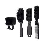 4 Pieces Men's Styling Brush Accesories Hair Comb for Precise and Comfort in Everyday Grooming Routines Pompadour Brush Set
