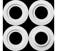 4 Pieces Metal Lamp Shade Reducer Ring for ES/E27 to BC/B22 Plate Light Fitting Lampshade Washer Adaptor Converter(White)