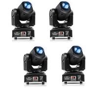 4 Pieces Mini 50W Beam Moving Head Light, RGBW LED Stage Light DMX512 9/11 CH Sound Control Pattern Lighting Effects for Disco DJ Party Club