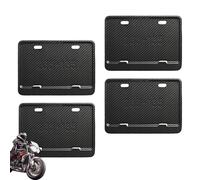 4 Pieces Motorcycle License Plate Frames 5.3x9.2 Inch, Motorcycle Plate Holder, Motorcycles Number Plates Cover, Suitable For Automotive Motorcycles Motorbike Scooter Dirtbike ATV Vehicle