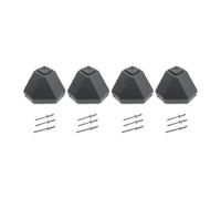 4 Pieces Motorcycle Rear Box Corner Protectors for Helmets, Bevel 40mm