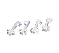 4 Pieces Mudguard Bracket Metal Alloy Rear Support Rod Adjustable Mudguard Reinforcement Accessory Suitable for Rainy Days Country Roads