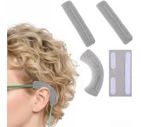 4 Pieces Nasal Cannula Ear Cushions Ear Protectors for Oxygen Tubing Oxygen Cannula Face Soft Cover for Oxygen Users Prevent Indentation Discomfort Gray
