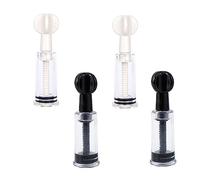 4 Pieces Nipple Sucker Nipple Corrector - Nipple Inverted, Flat and Shy Nipples(Black.White)