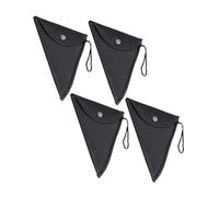 4 Pieces Ocarina Case 12 Hole Ocarina Carrying Case Ocarina Bag Triangle Ocarina Pouch Ocarina Carrying Bag Ocarina Protective Bag Ocarina Organizer Bag Ocarina Protection Bag, Black