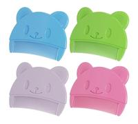 4 Pieces of Bear Fetal Hair Comb, Cradle Hat Comb, Cute Tooth Comb, Baby Numbers, Simple Plastic Hair Comb, Newborn Hair Comb.