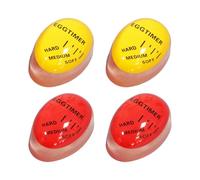 4 Pieces of Boi Egg Prompter, Precise Control of Maturity, Red Core Observation Timer, Suitable for Boi Hot Spring Eggs, Soft-Boi Eggs, and Fully Cooked Eggs.