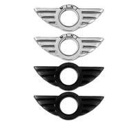 4 Pieces Of Car Styling Logo, Mini Car Accessories, Metal Labels, Wing Stickers, Car Stickers, Car Standard Accessories.