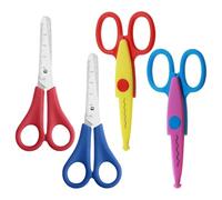 4 Pieces of Children's Safety Scissors, Scissors with Scales, DIY Handmade Accessories, Paper-Cut Art Accessories.