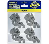4 Pieces of Fixing Bearings for Dishwasher Basket with the Original Code 481010600198 481253578098 C00314875 C00314334 Suitable for Whirlpool for Ignis for Bauknecht - Warranty 10 Years - MONTERAL