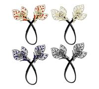 4 Pieces Of Flower Plate Hair Clips, Retro Flower Hair Clips, Women'S Hair Accessories, Bun Repair Tools.