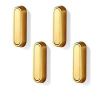 4 Pieces of Golden Invisible Wall Hanging, Metal Folding Clothes Hooks, Wardrobe Storage Hooks, Suitable for Bedrooms, Bathrooms, and Living Rooms.