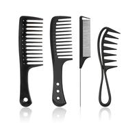 4 Pieces Of Hair Comb, Plastic Comb, Multi-Functional Comb, Hair Combing Tool, Hair Style Making Tool.