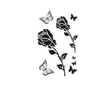 4 Pieces Of Herbal Tattoo Stickers Semi-Permanent Non-Reflective Juice Long-Lasting Tattoo Stickers Waterproof