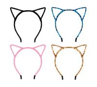 4 Pieces Of Hollow Cat Ear Headband, Creative Headband, Animal Headband, Role-Playing Accessories, Party Clothing Accessories.