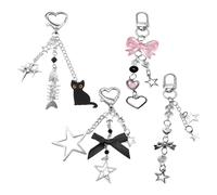 4 Pieces of Keychain, Key Anti-Lost Pendant, Cute Backpack Pendant, Practical and Trendy Accessories.
