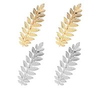 4 Pieces Of Leaf-Shaped Hair Clips, Retro Hair Clips, Ele Metal Hair Clips, Decorative Hair Clips, Hair Accessories