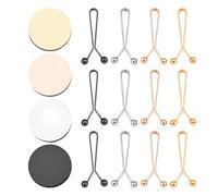 4 Pieces of Magnetic Scarf Buckles, 12 Pieces of U-Shaped Scarf Clips, Magnetic Headscarf Fasteners, Scarf Magnetic Pins, Dress Magnetic Fasteners, Multi-Purpose Magnetic Fasteners